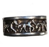 solid trotting horse wedding ring